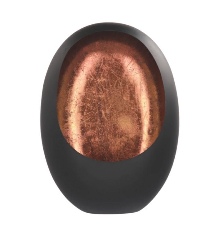 Tea light holder Marrakech Egg black/copper 33 cm