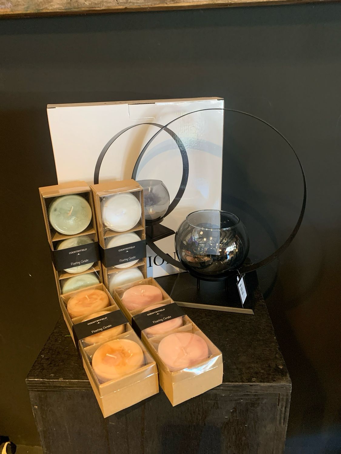 Actie kandelaar met gratis floating candle's