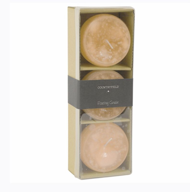 Countryfield floating candle Amber