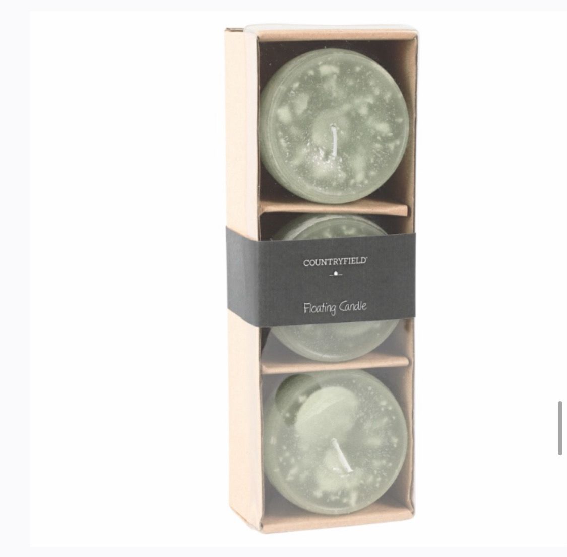 Countryfield floating candle green