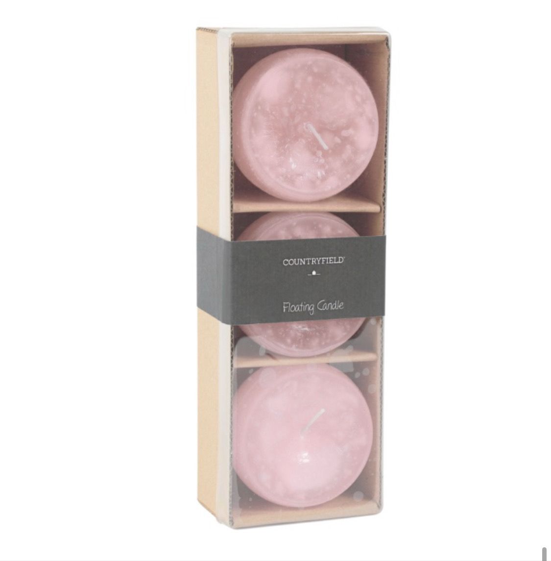 Countryfield floating candle pink