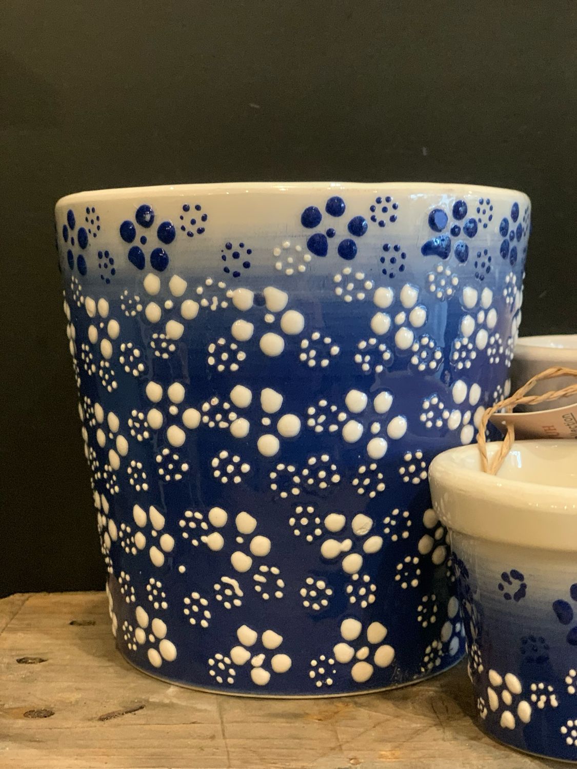 "Poefjuh "Blauw/Wit maat M