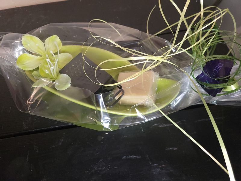 Amberblok groen/wit met rasp