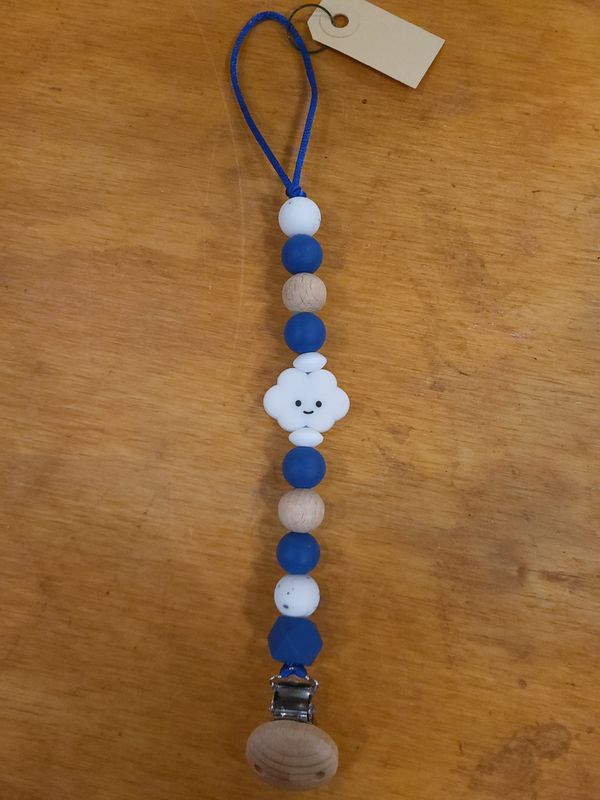 Speenkoord wolkje blauw