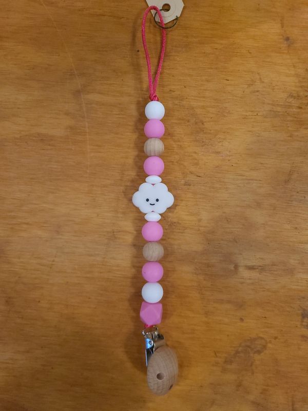 Speenkoord wolkje roze