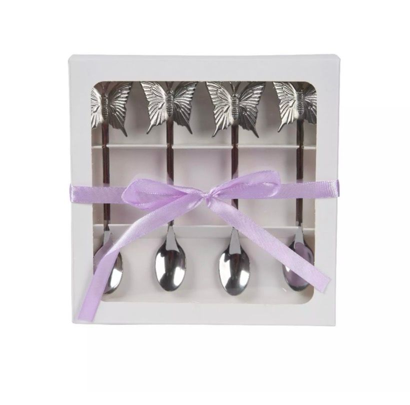 Vlinder theelepel set