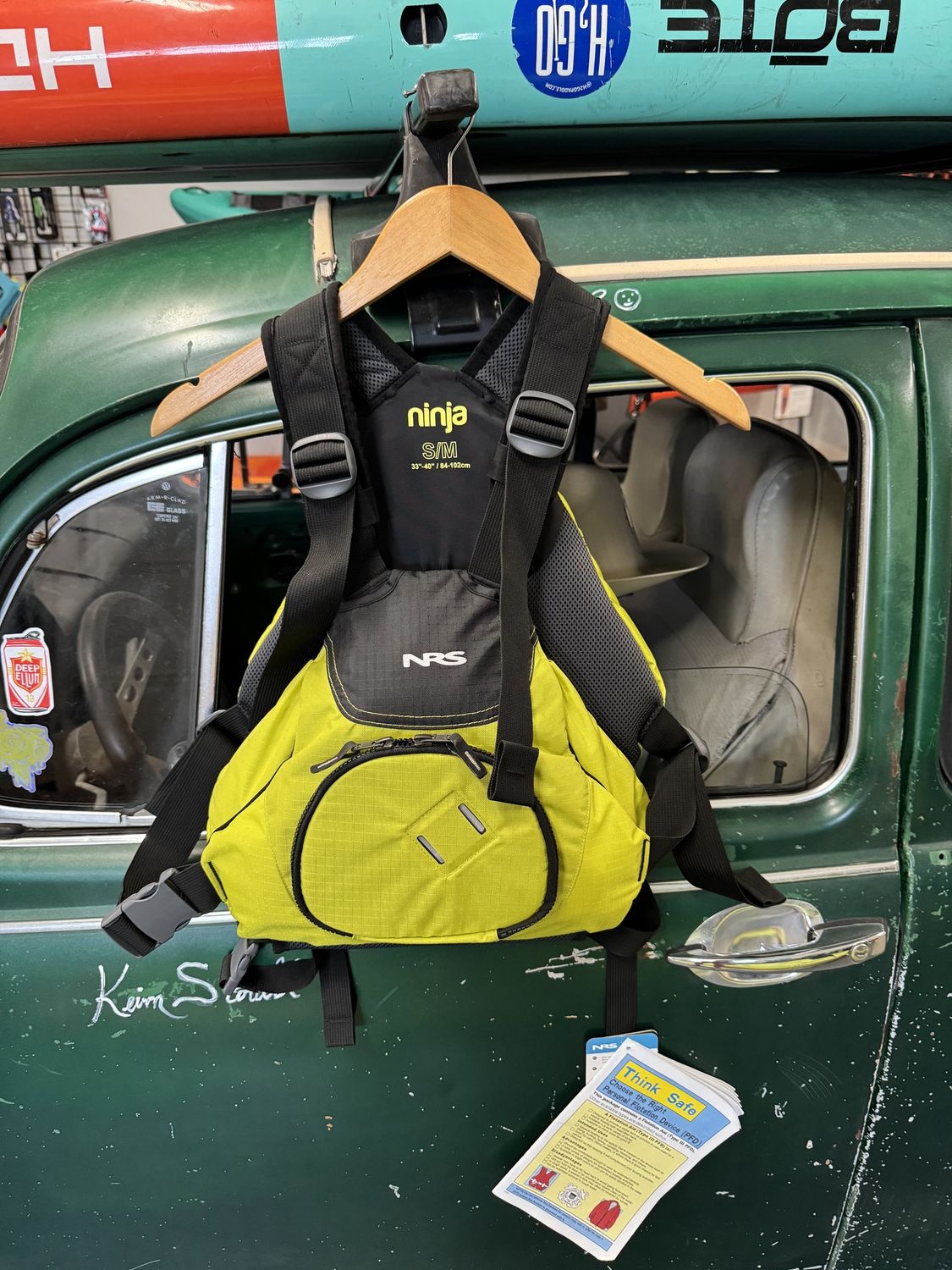 NRS Ninja, Color: Lime, Size: SM/MD