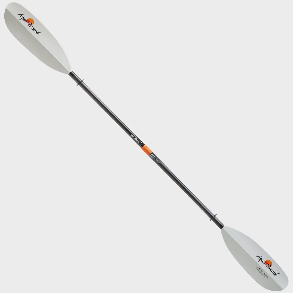 Aqua Bound Eagle Ray Hybrid 2pc Posi-Lock, Color: White/Black, Size: 240cm