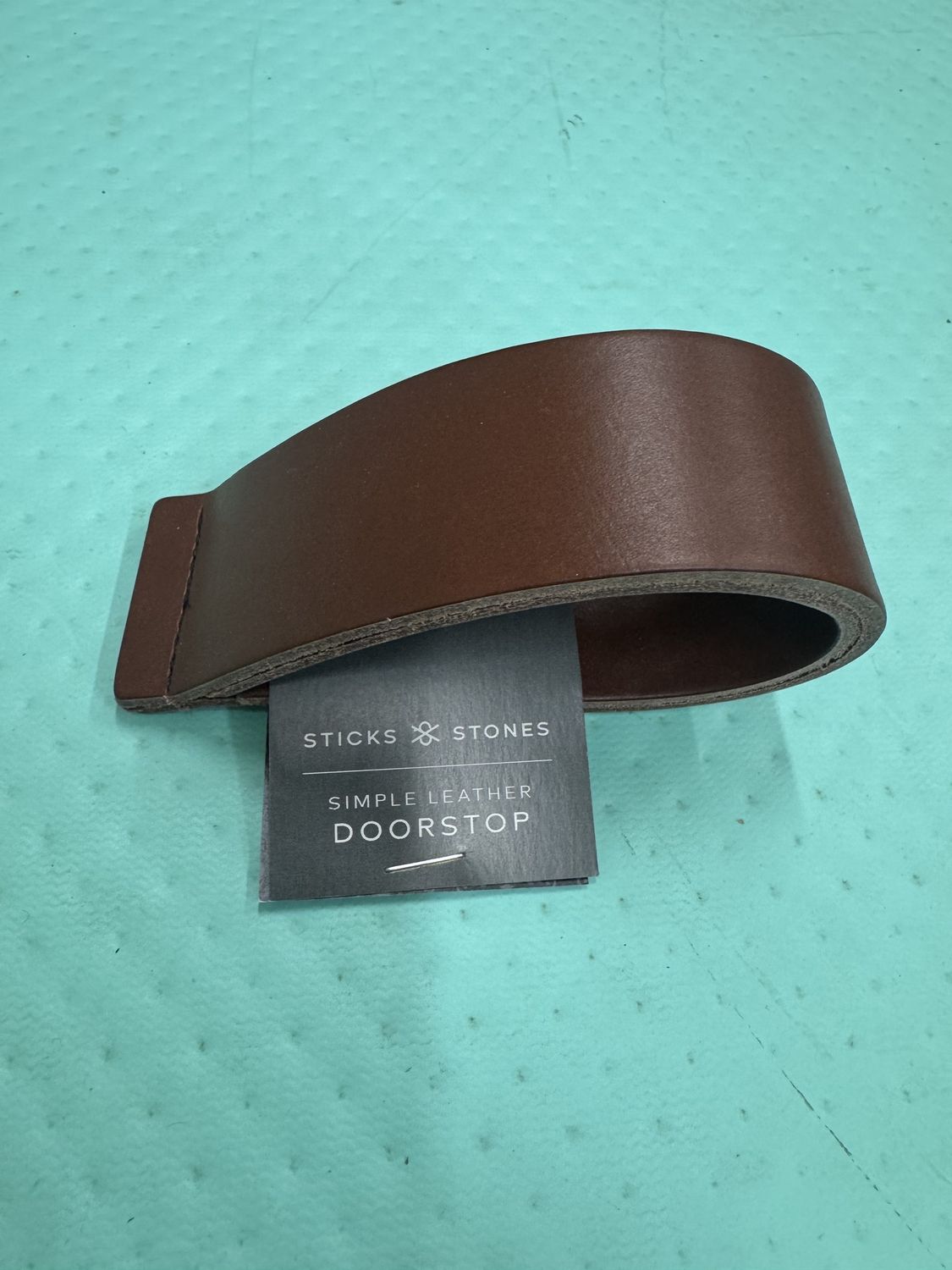 Simple Leather Doorstop