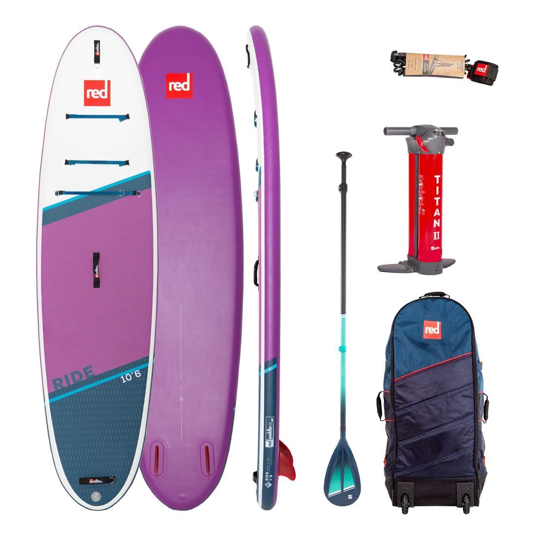 Red Paddle 10'6" Ride MSL Inflatable Paddle Board, Color: Purple