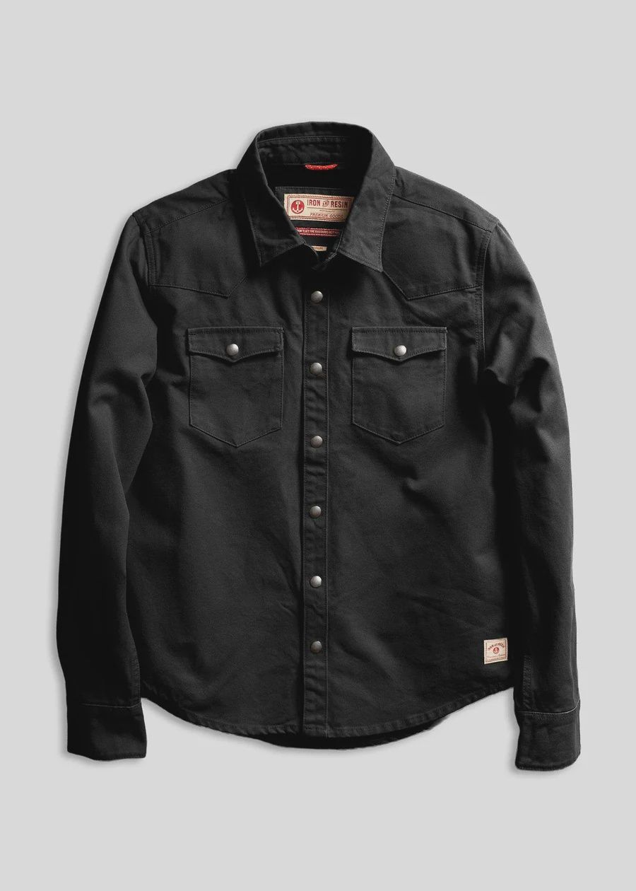 Iron &amp; Resin Fenceline Shirt Jacket, Color: Black, Size: Medium