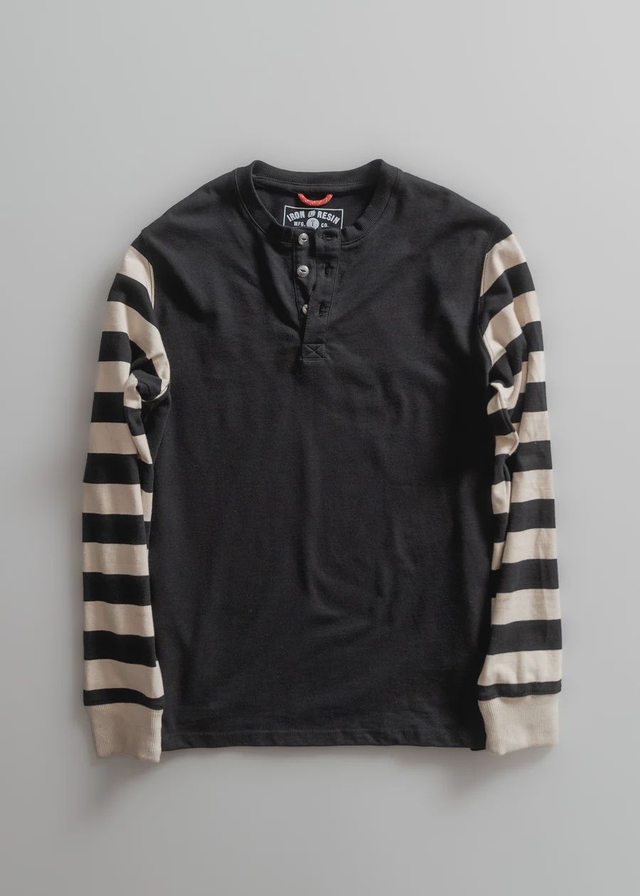 Motor Henley, Color: Black, Size: Small