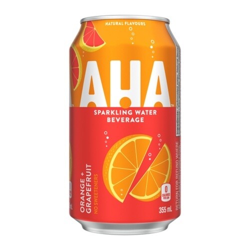 AHA Orange Grapefruit 355mlx12
