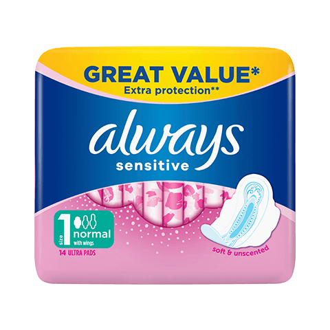 ALWAYS CLASSIC 10CT SENSITVE LIGHT PINK