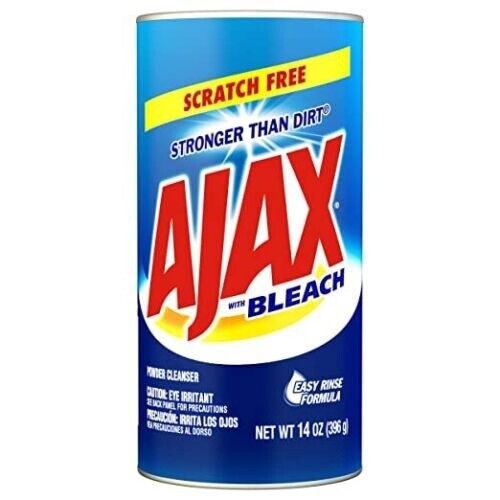 AJAX With BLEECH POWDER CLEANSER Scratch Free 14oz