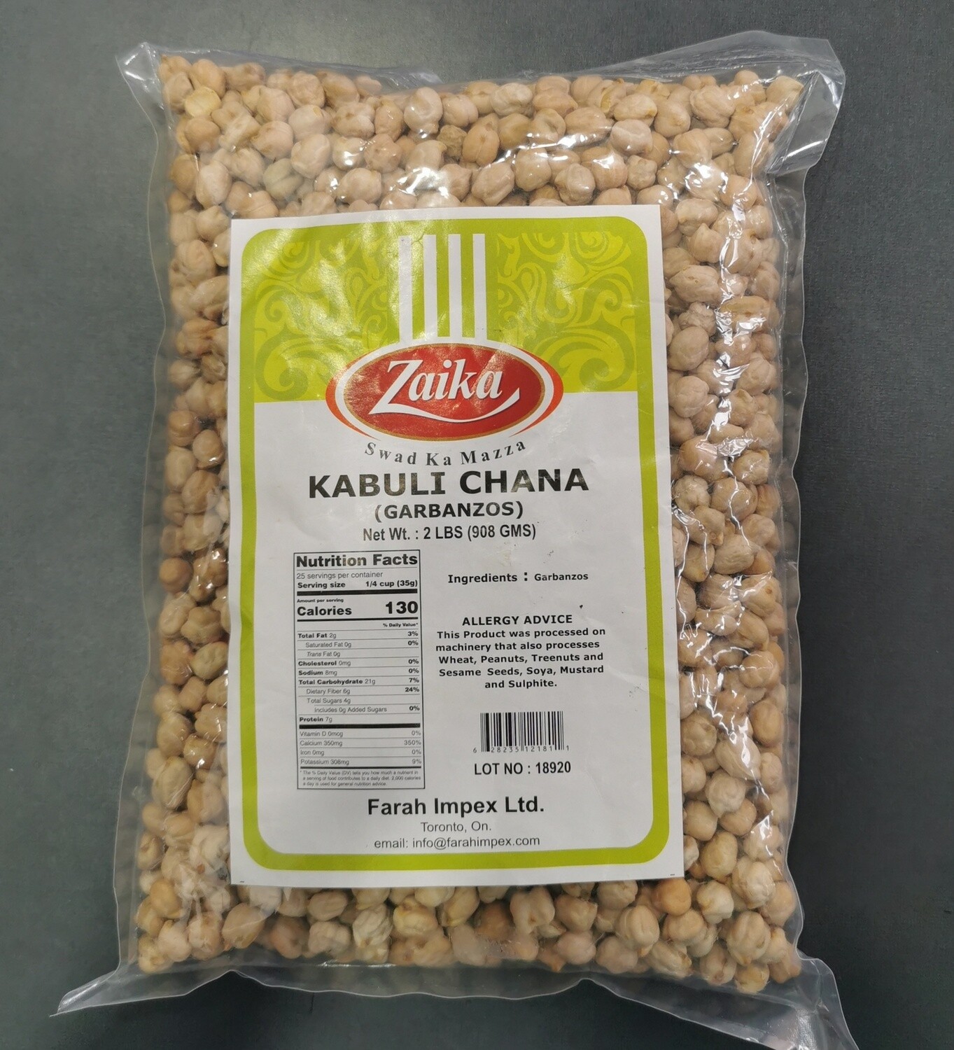 KABULI CHANA 2lb