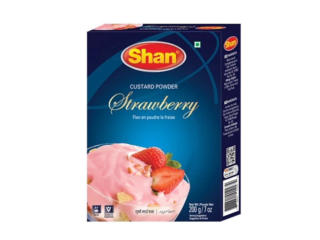 SHAN CUSTARD POWDER STRAWBERRY 200g