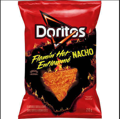 Doritos Flamin Hot Nacho Chips 210g