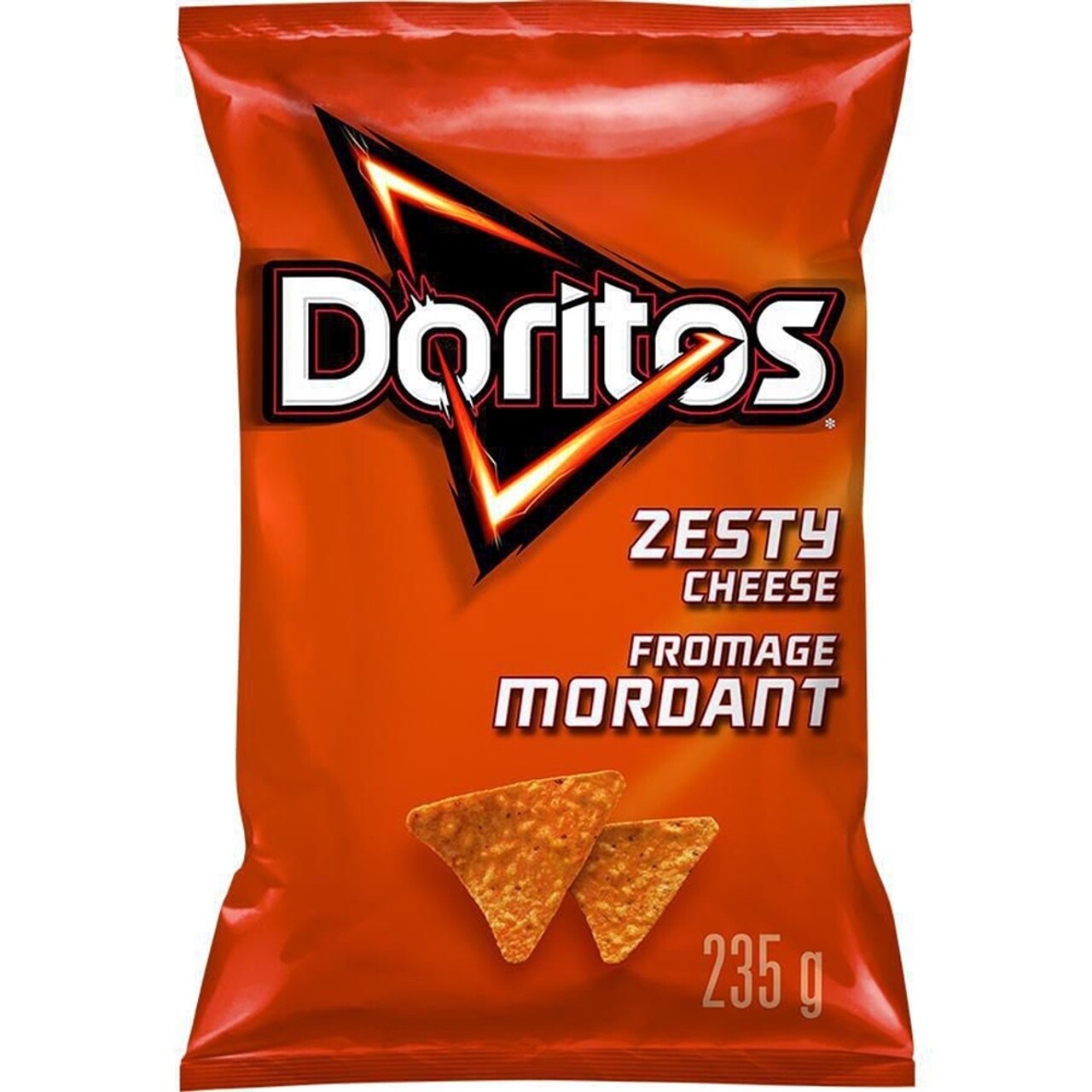 Doritos Zesty Cheese Tortilla Chips 235g