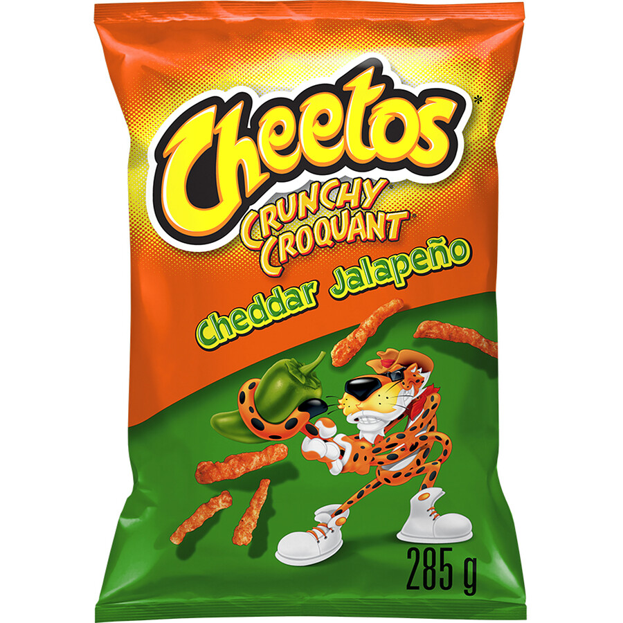 Cheetos Crunchy Cheddar Jalapeno Cheese Snacks 285g