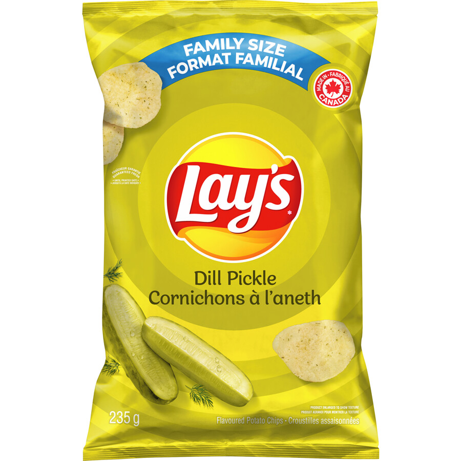 Lay&#39;s Dill Pickle Potato Chips Family Size 235g