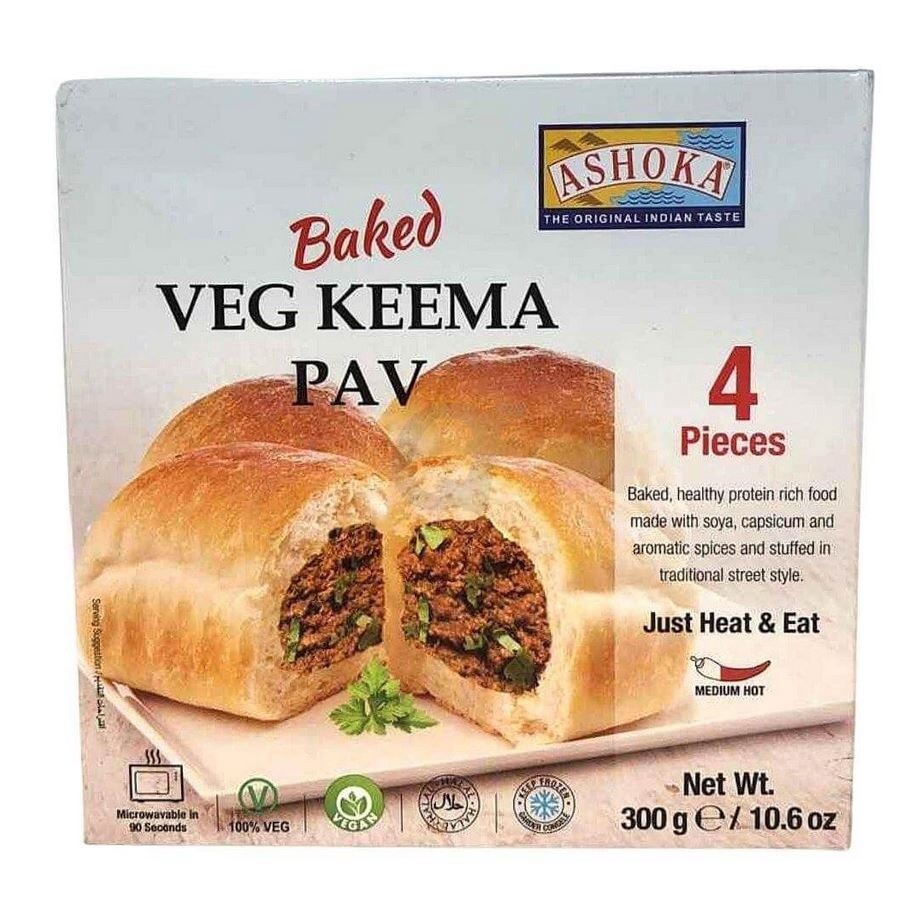 ASHOKA BAKED VEG. KEEMA PAV 300g 4 Pcs