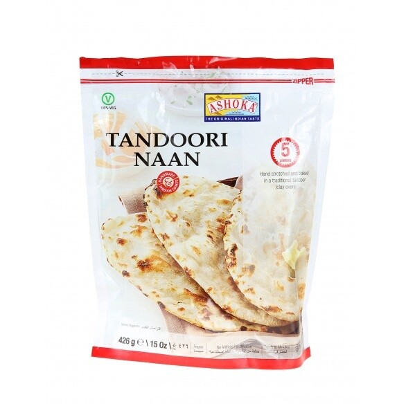 ASHOKA TANDOORI NAAN PLAIN 426g 5 Pc