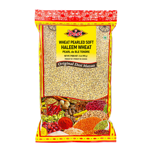 Desi WHEAT PEARLED SOFT HALEEM   2Lb