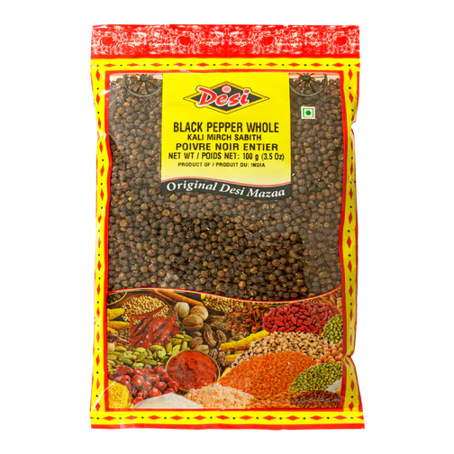 BLACK PEPPER WHOLE DESI  100g