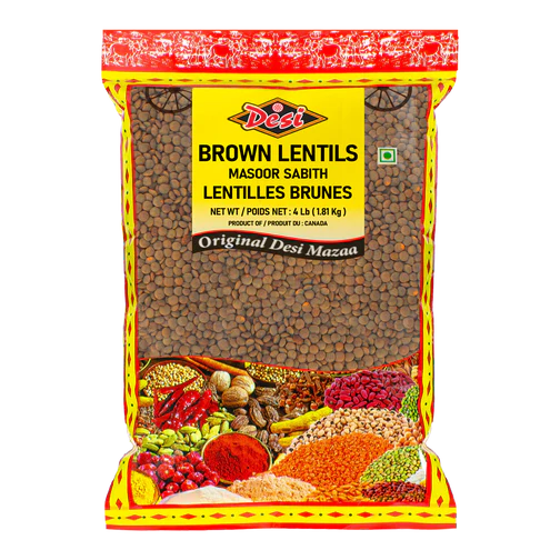 LENTIL BROWN CRIMSON DESI 4Lb