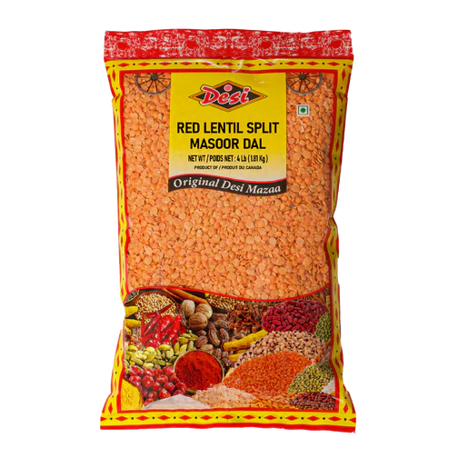 LENTIL RED SPLIT CDN DESI 4Lb
