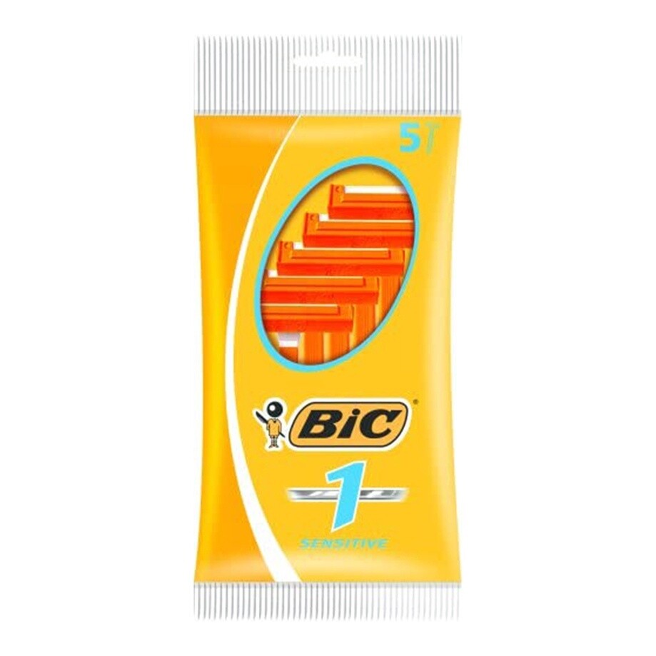 BIC DISPOSABLE RAZOR 5PC POUCH SENSITIVE