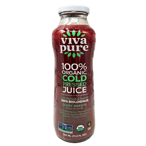 Viva 100% Organic Juice Berry Breeze 330ml