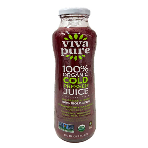 Viva 100% Organic Juice Strawberry Paradise 330ml