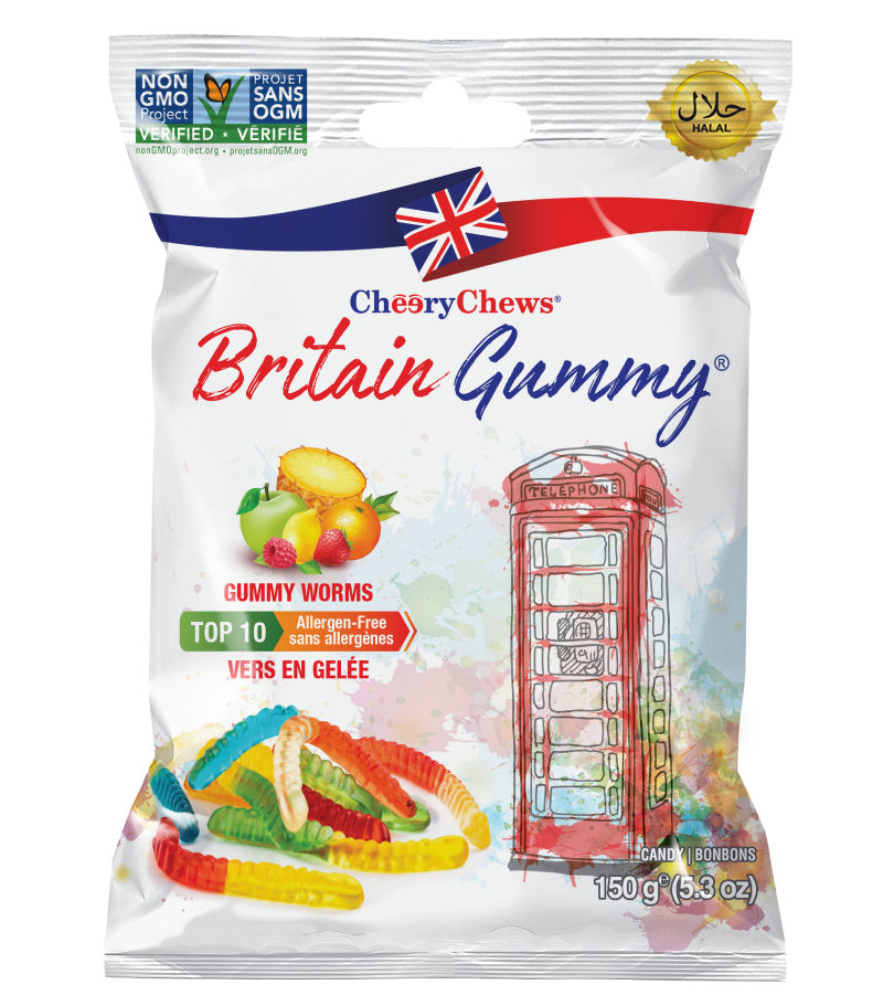 Britain Gummy  Worms 150g