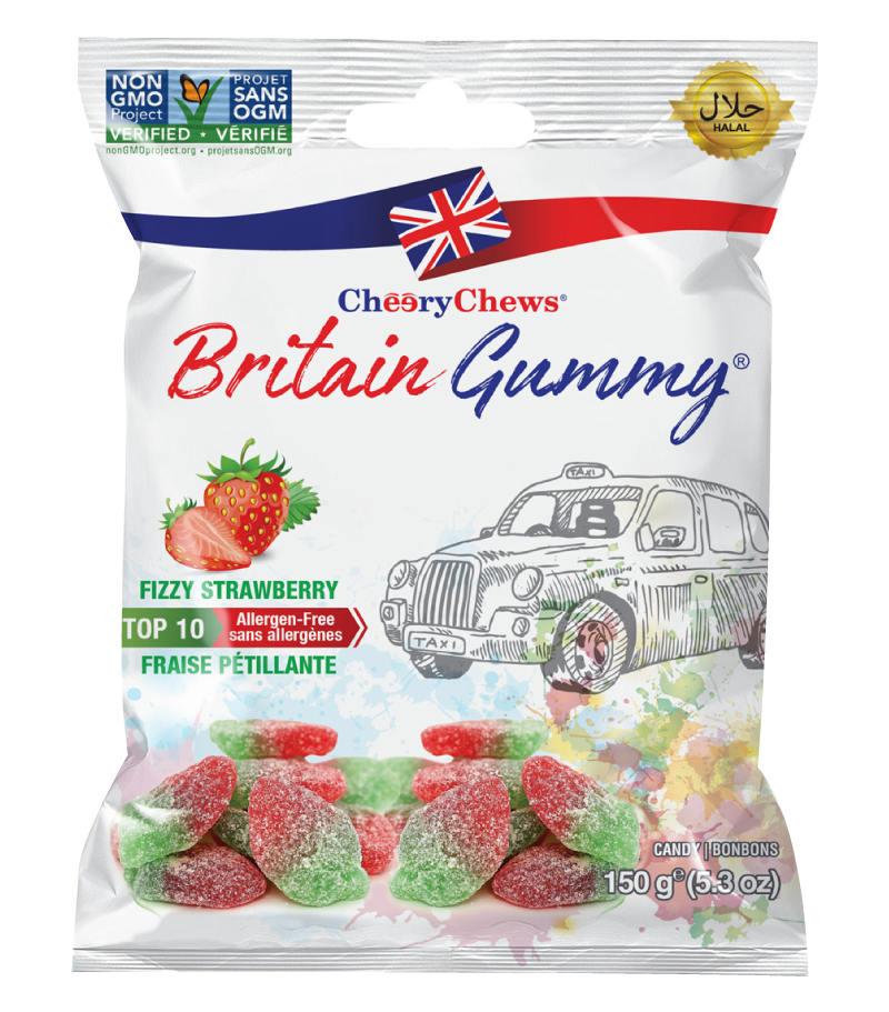 Britain Gummy  Fizzy Strawberry  150g