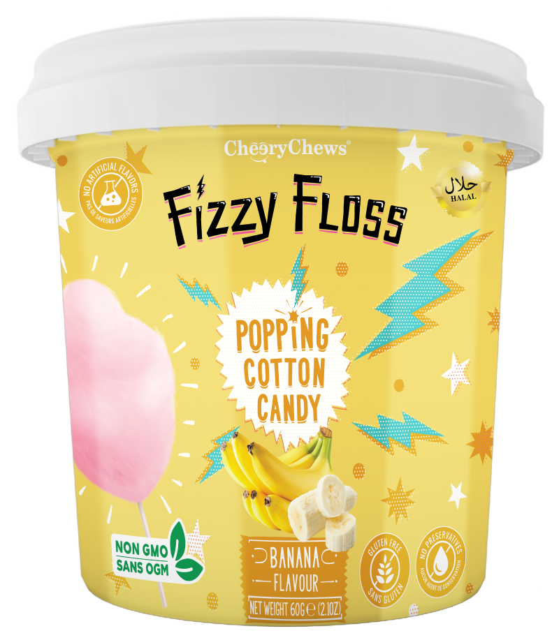 Fizzy Floss Banana 60g