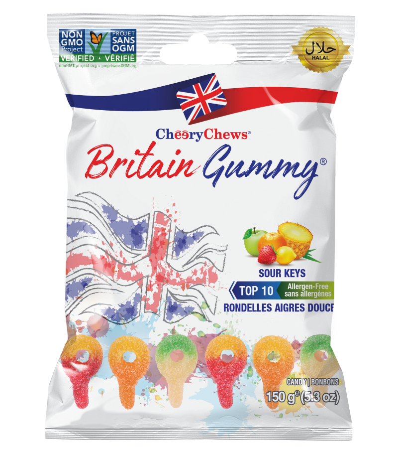 Britain Gummy  Sour keys 150g