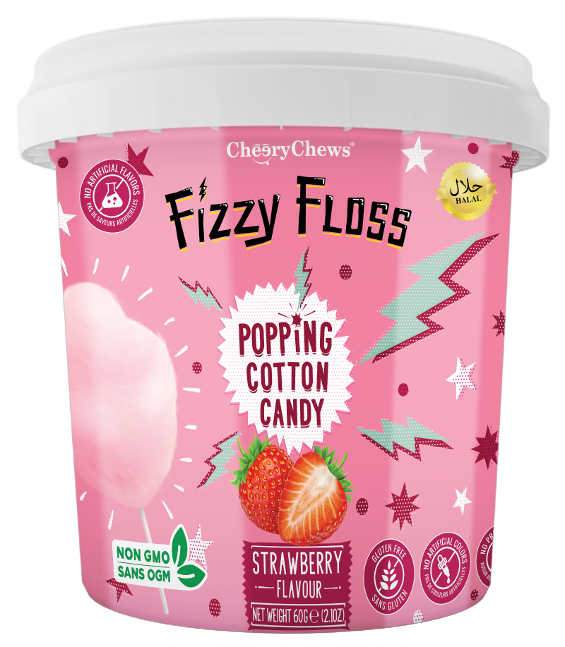 Fizzy Floss Strawberry 60g