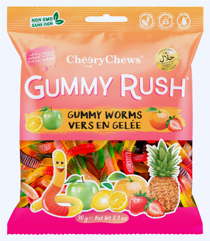 Gummy Rush  Gummy Worms 90g