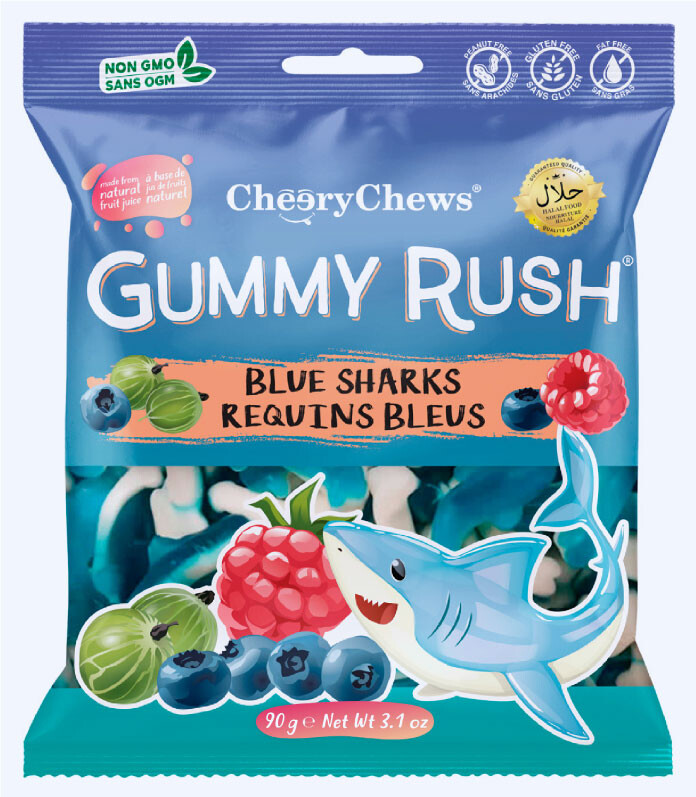 Gummy Rush Blue Sharks 90g