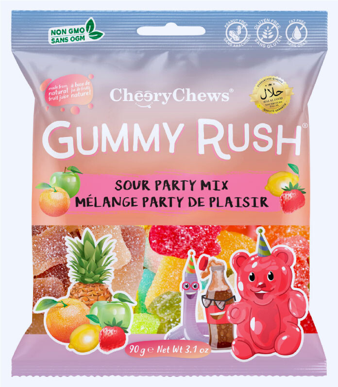 Gummy Rush Sour Party Mix  90g
