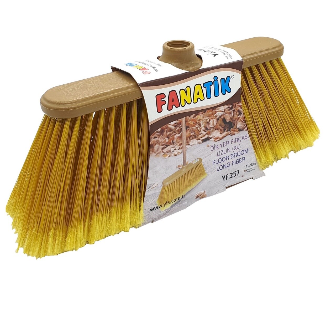 Fanatik Floor Broom Wooden Design
