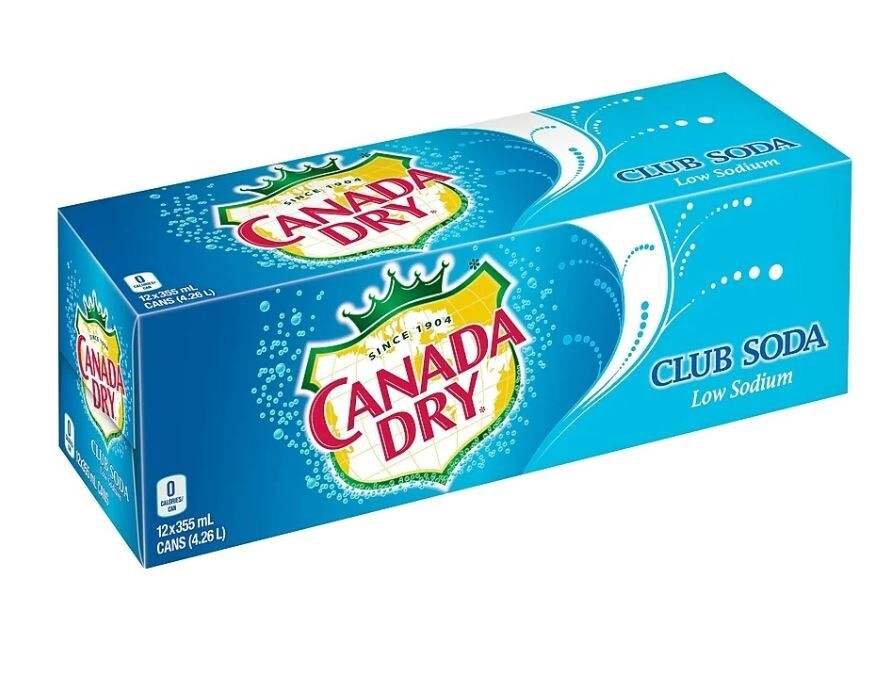 Canada Dry Soda Club 355ml x 12