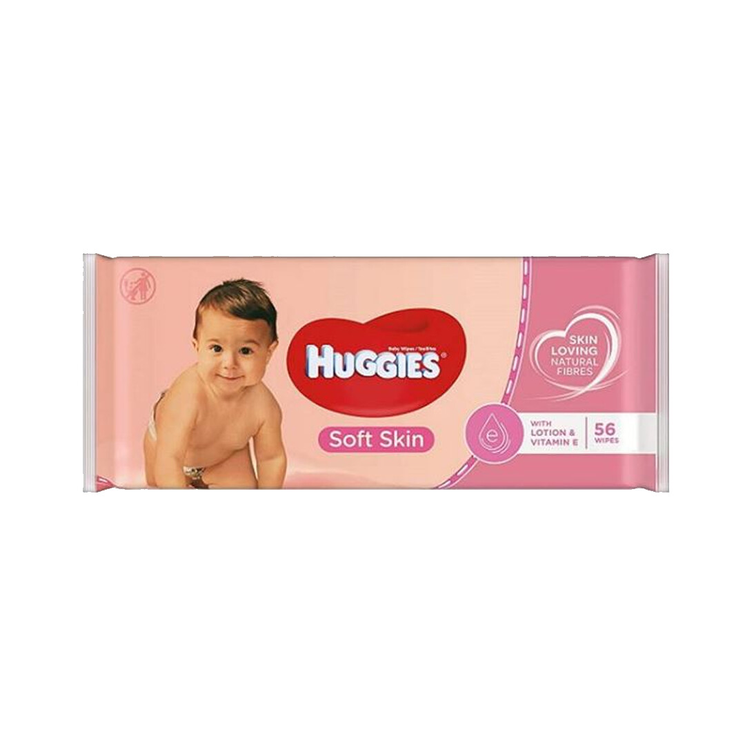 HUGGIES BABY WIPES SOFT SKIN 56CT