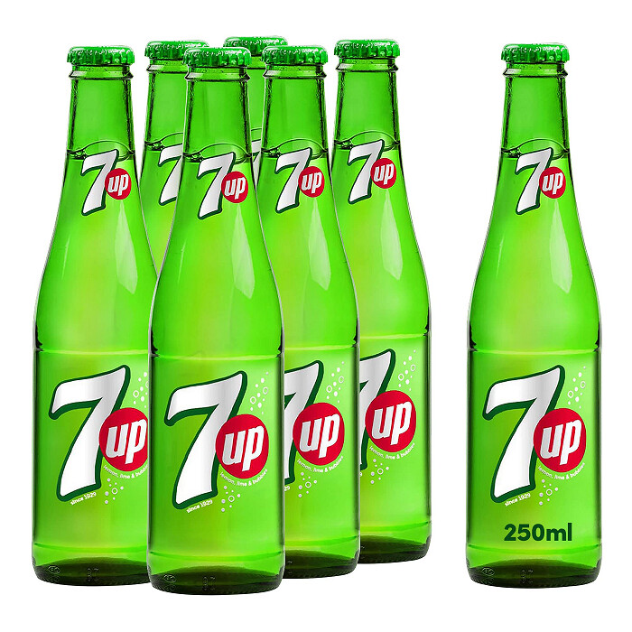7up Lemon, Lime &amp;Bubbles Glass250ml