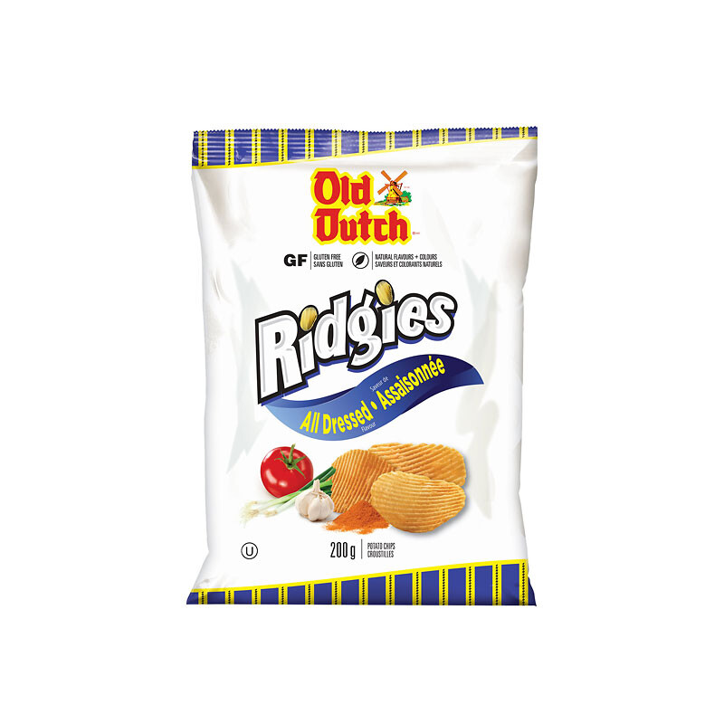 Old Dutch Ridgies All Dressed Potato Chips 200g
