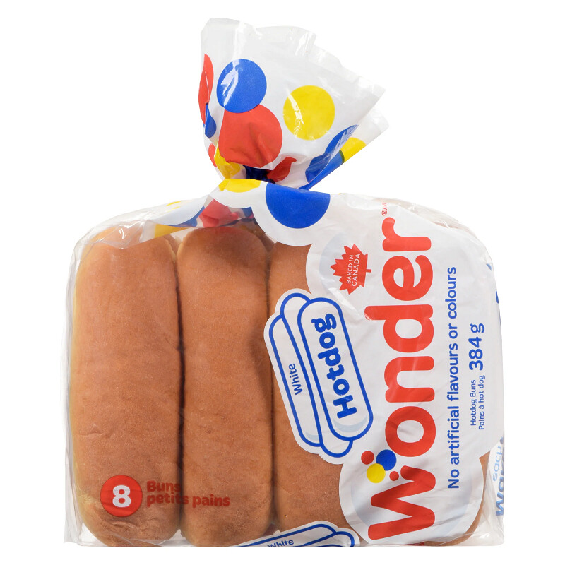 Wonder White Hotdog 384g