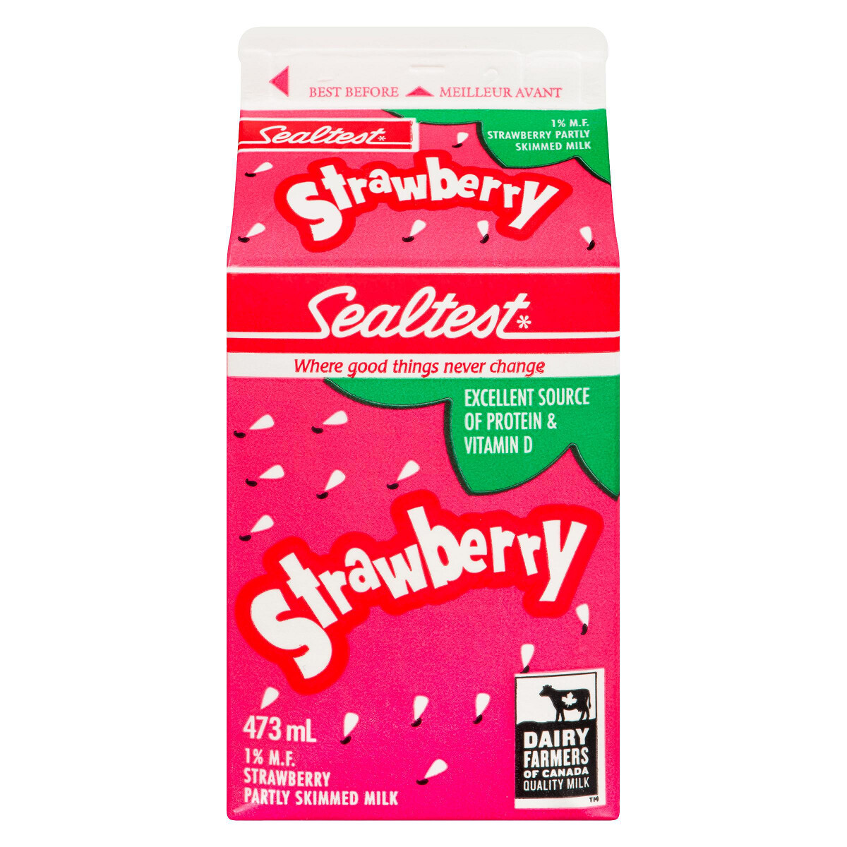 Sealtest Strawberry 1% Skimmed Milk 473ml