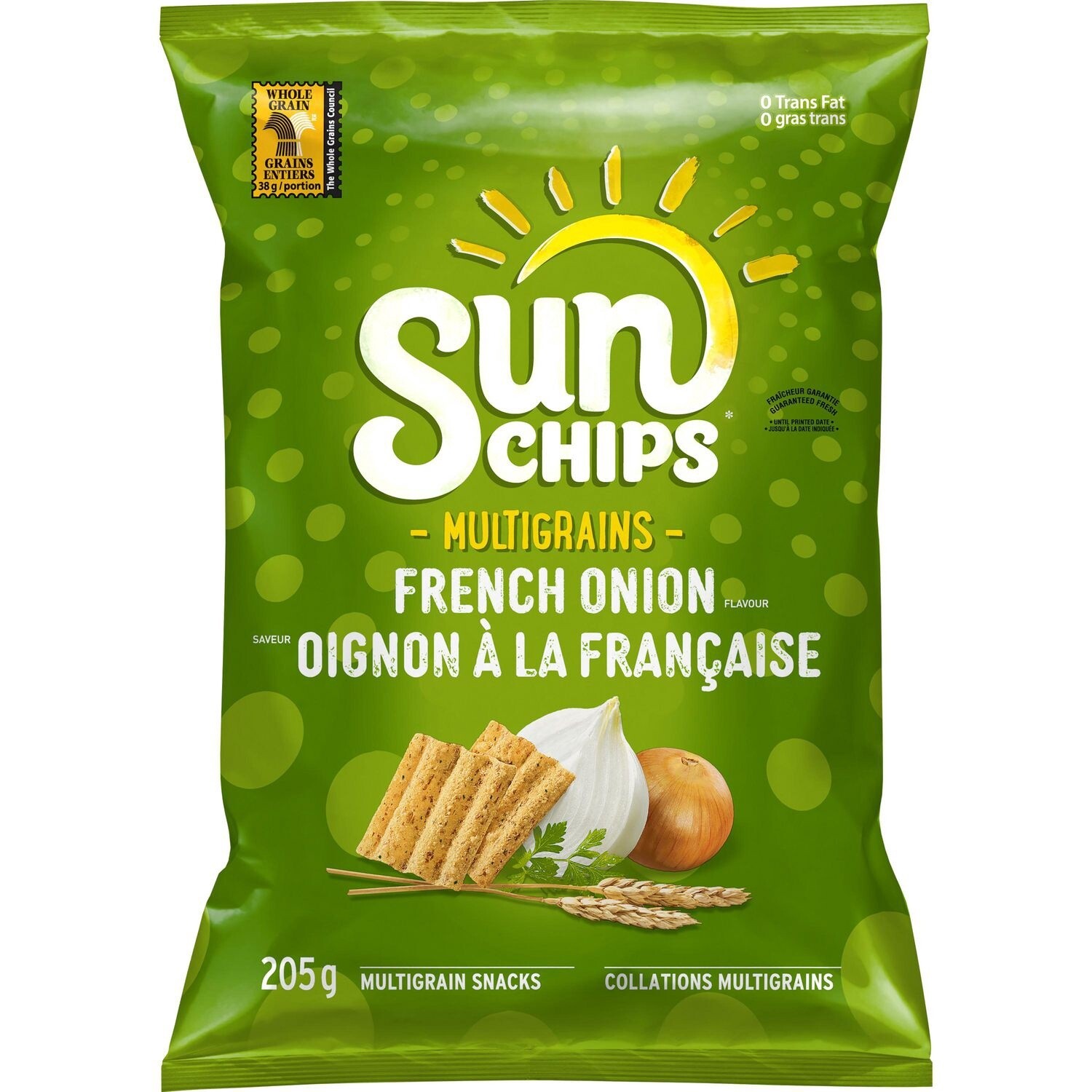 Sun Chips French Onion Multigrains Snacks 205g